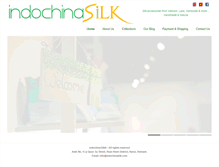 Tablet Screenshot of indochinasilk.com